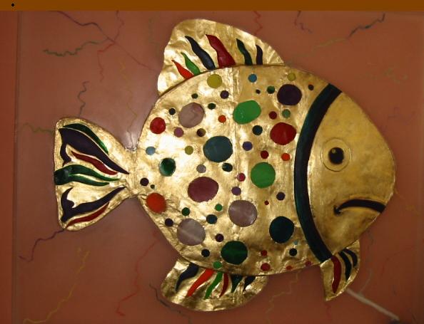 golden fish lampe